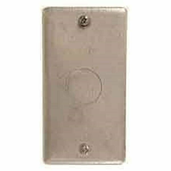 Hubbel Electric Raco Single Gang Blank Wallplate With Knock Out 861